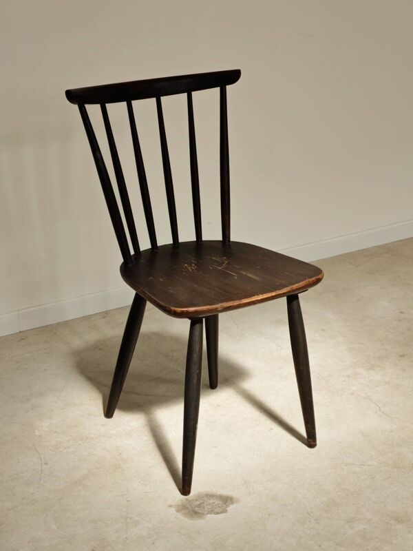 Chaise de bureau danoise en bois massif