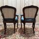 Paire de fauteuils de style Louis XV en cannage