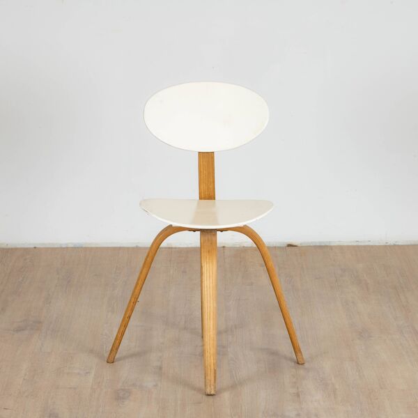 Chaises Bow Wood N ° 3, Wilhelm Von Bode, Edition Steiner, Circa 1950