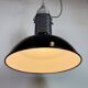 Large Industrial Black Enamel Factory Pendant Lamp from Philips, 1960s