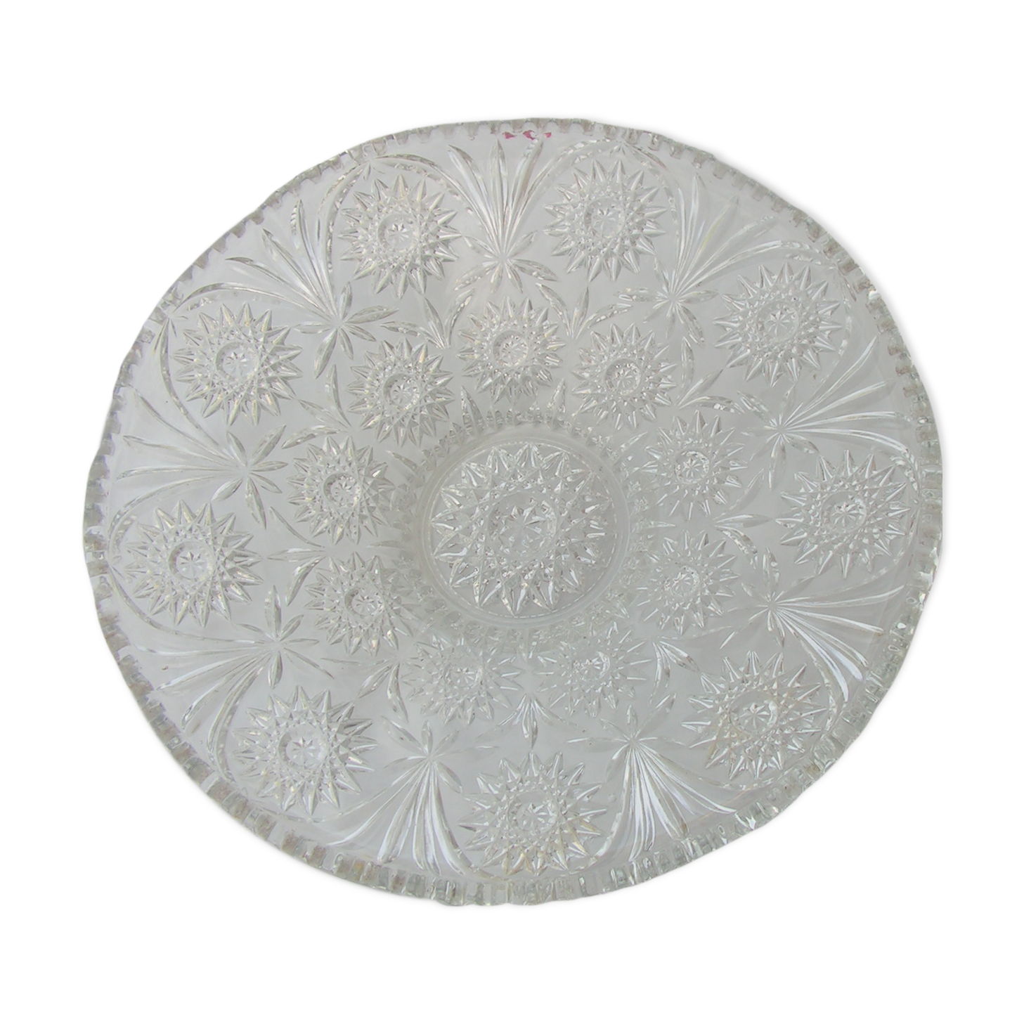 Large cisele crystal fruit cup