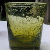 5 vintage bubble glass cups from Biot