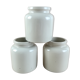 3 sandstone pots