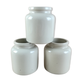 3 sandstone pots