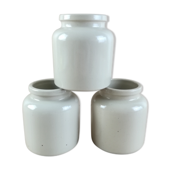 3 sandstone pots