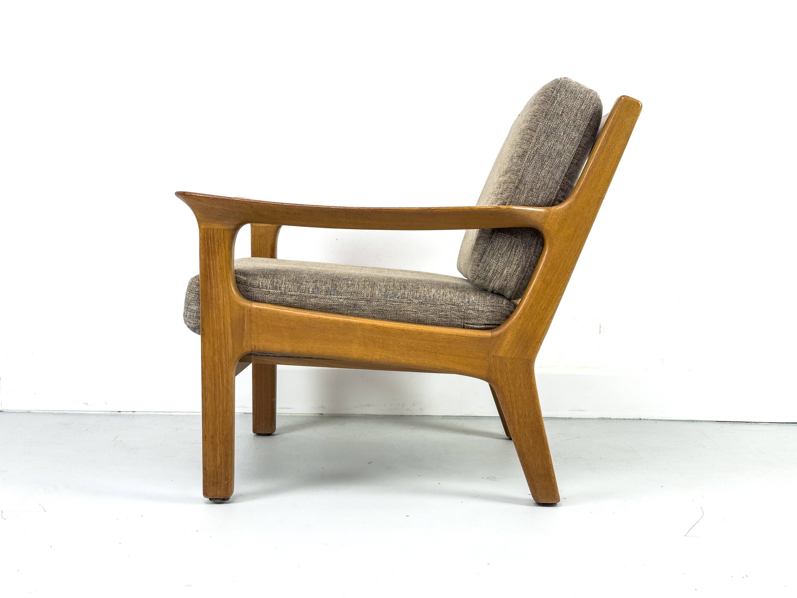 Fauteuil lounge en teck danois par Juul Kristensen, années 1970