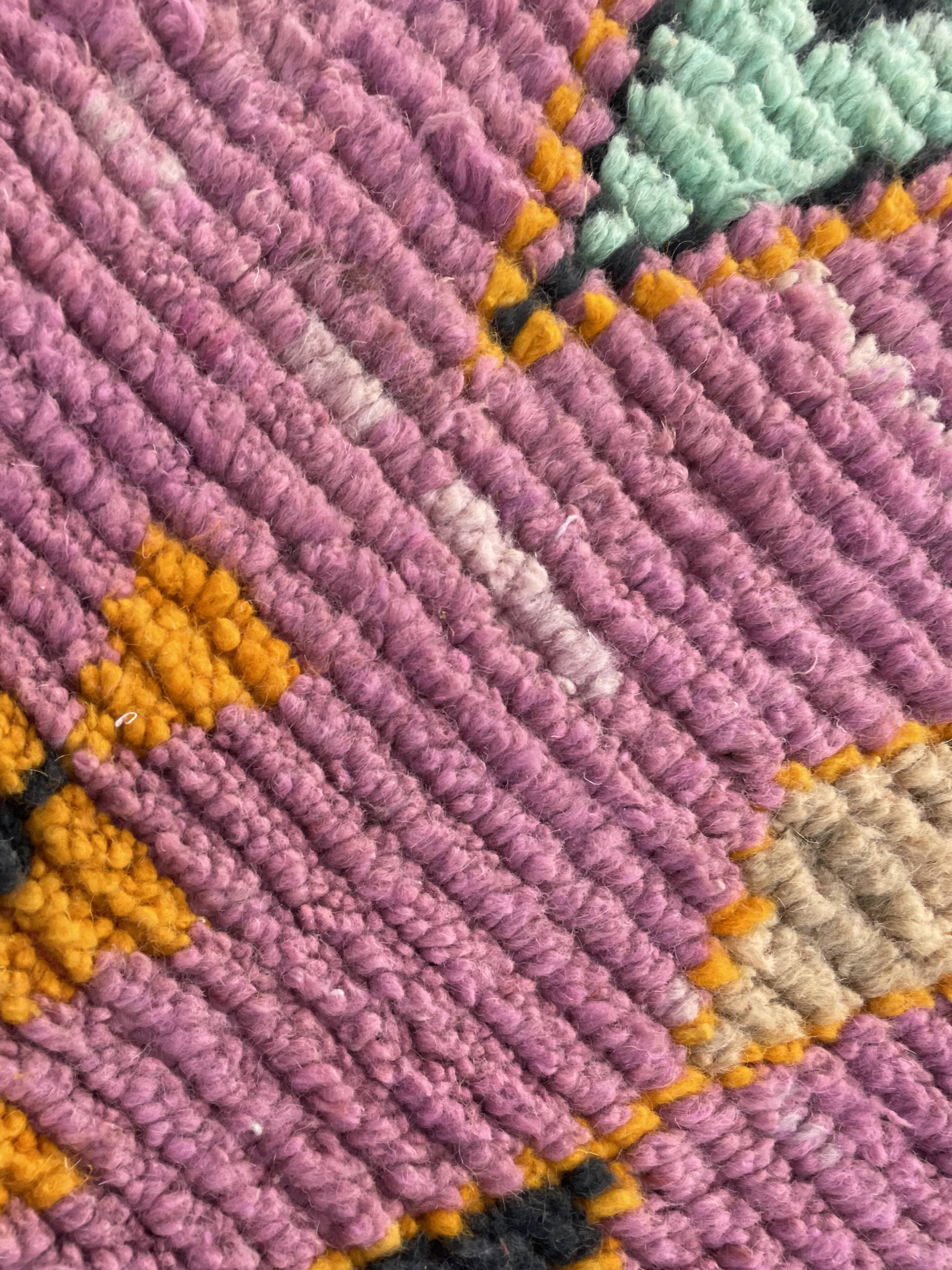 Long carpet corridor Berbere Boujad wool