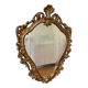 Golden rococo wall mirror