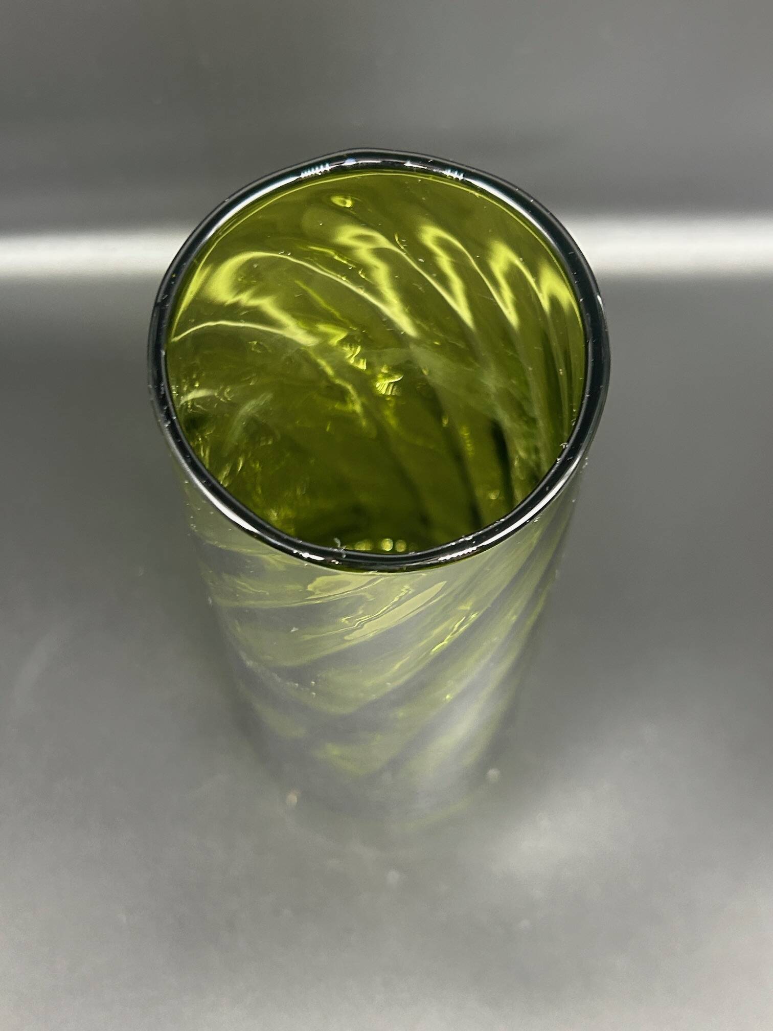 Large glass vase from the 1970s