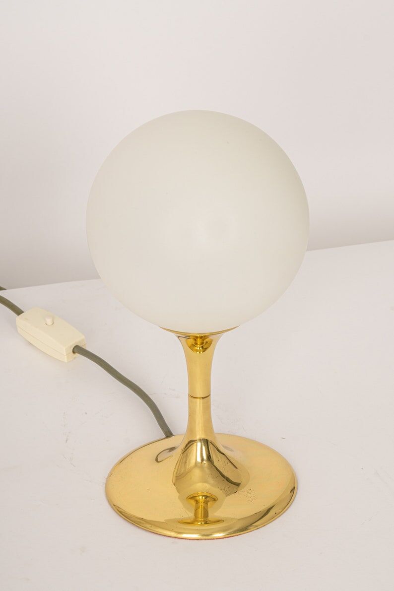 Brass table lamp by Max Bill for Temde Switzerland 1960s