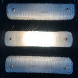 Set of three Barovier murano glass wall sconces