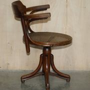 Antique Thonet model no. 3 swivel office armchair