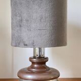 Ceramic lamp with aluminum rim 70s