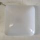 Plafonnier ou applique globe opaline carré - mid. XXeme