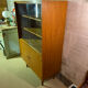 Meuble de rangement vitré en bois, 1960