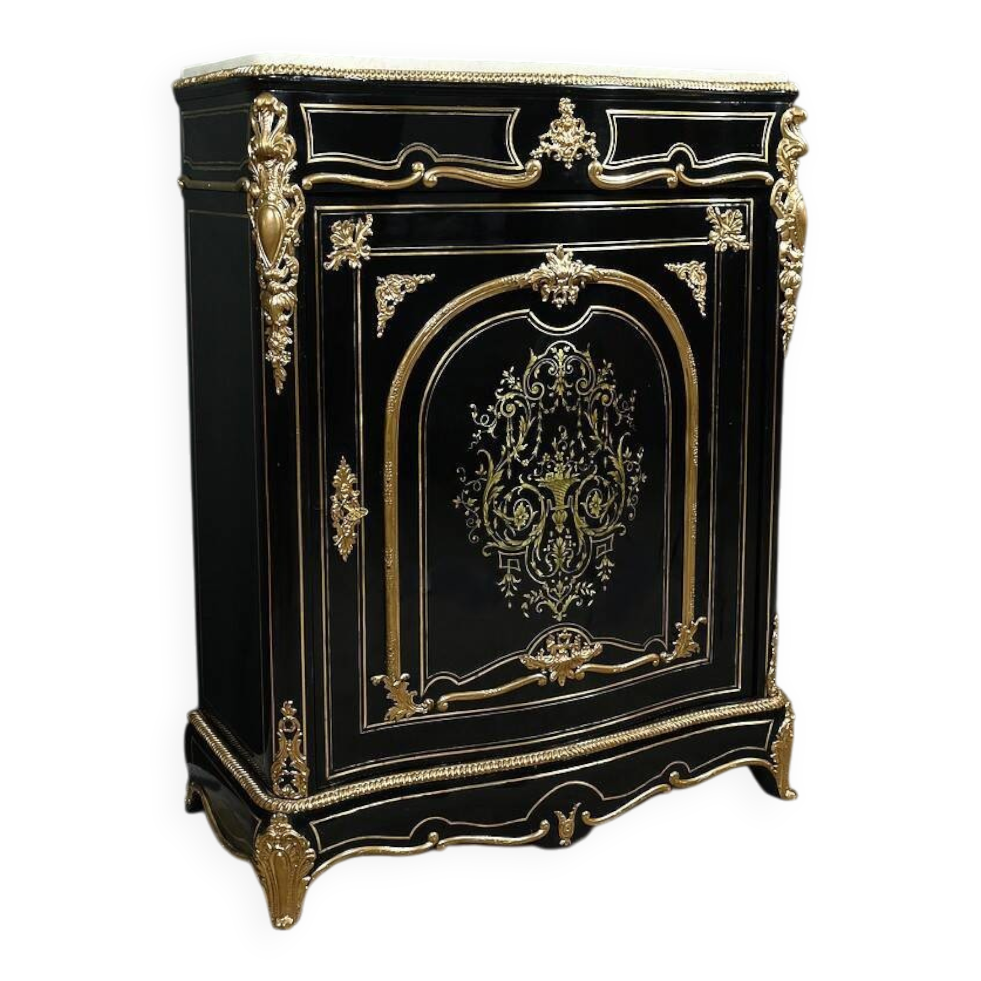 Support Furniture in Blackened Pear Wood, Napoleon III Period – Mid 19th Century