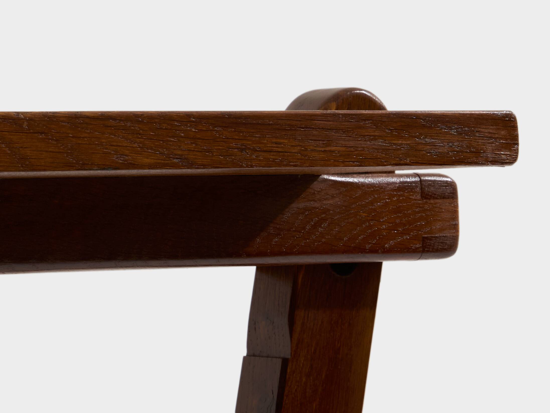 Art Deco side table, stained oak, 1940.