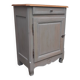 Buffet 1 porte en bois patiné gris