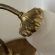 Art Deco desk lamp in bronze and brass.