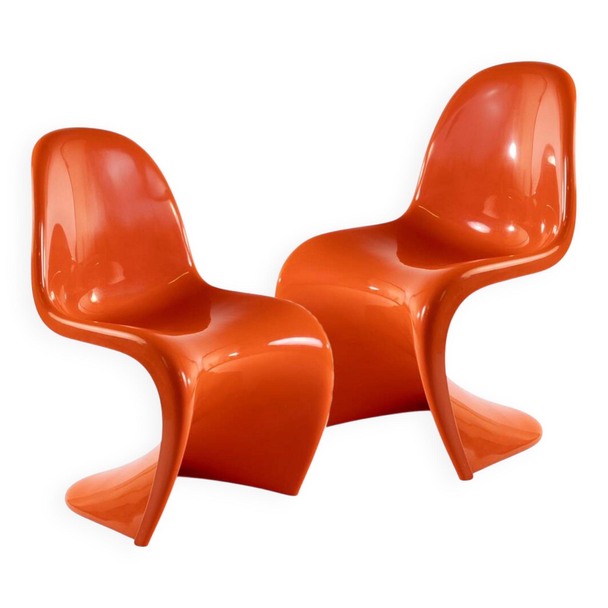 1970s “Panton Chairs” by Verner Panton, pair of 2