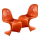 1970s “Panton Chairs” by Verner Panton, pair of 2