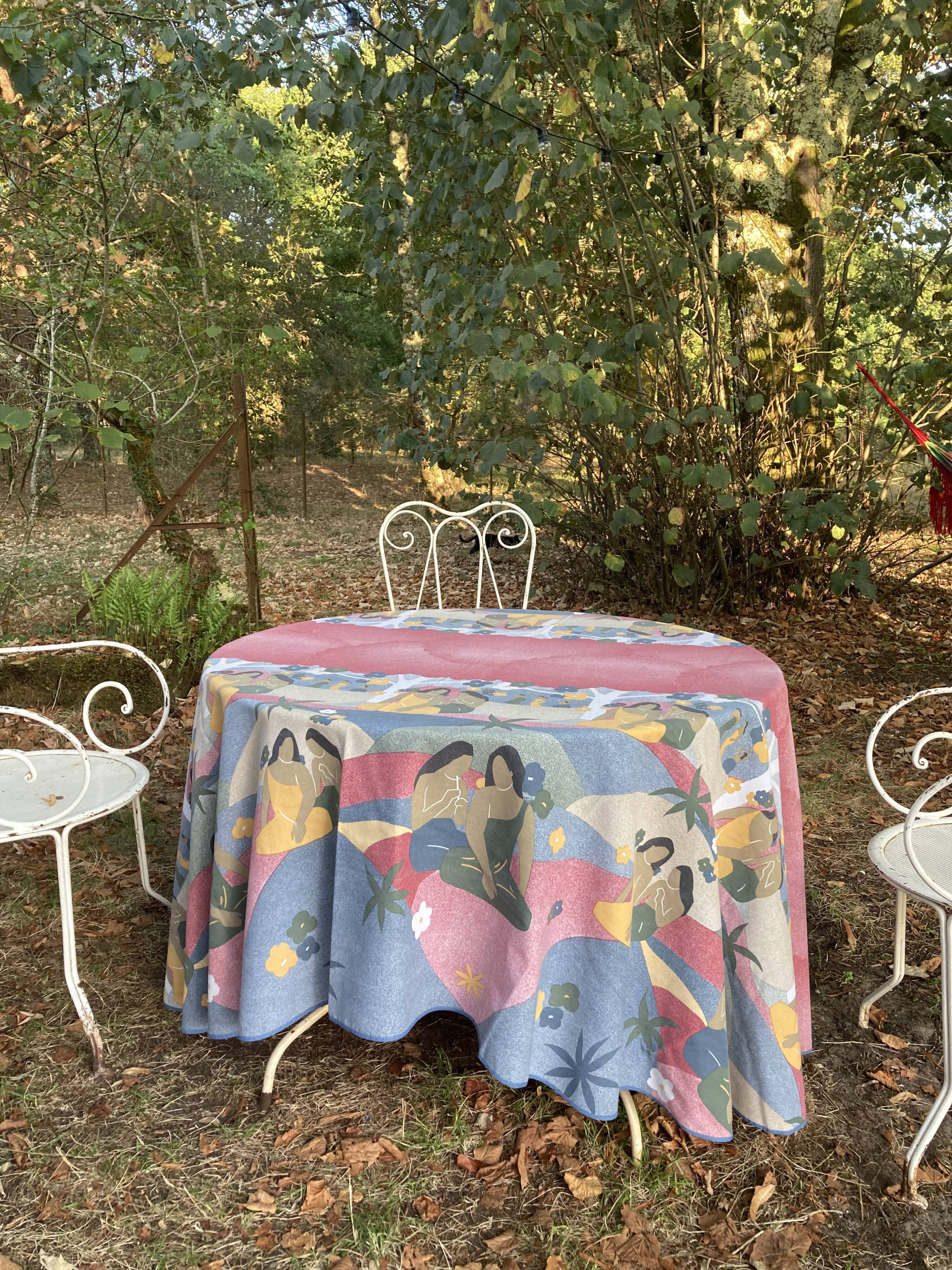 Gauguin vintage tablecloth