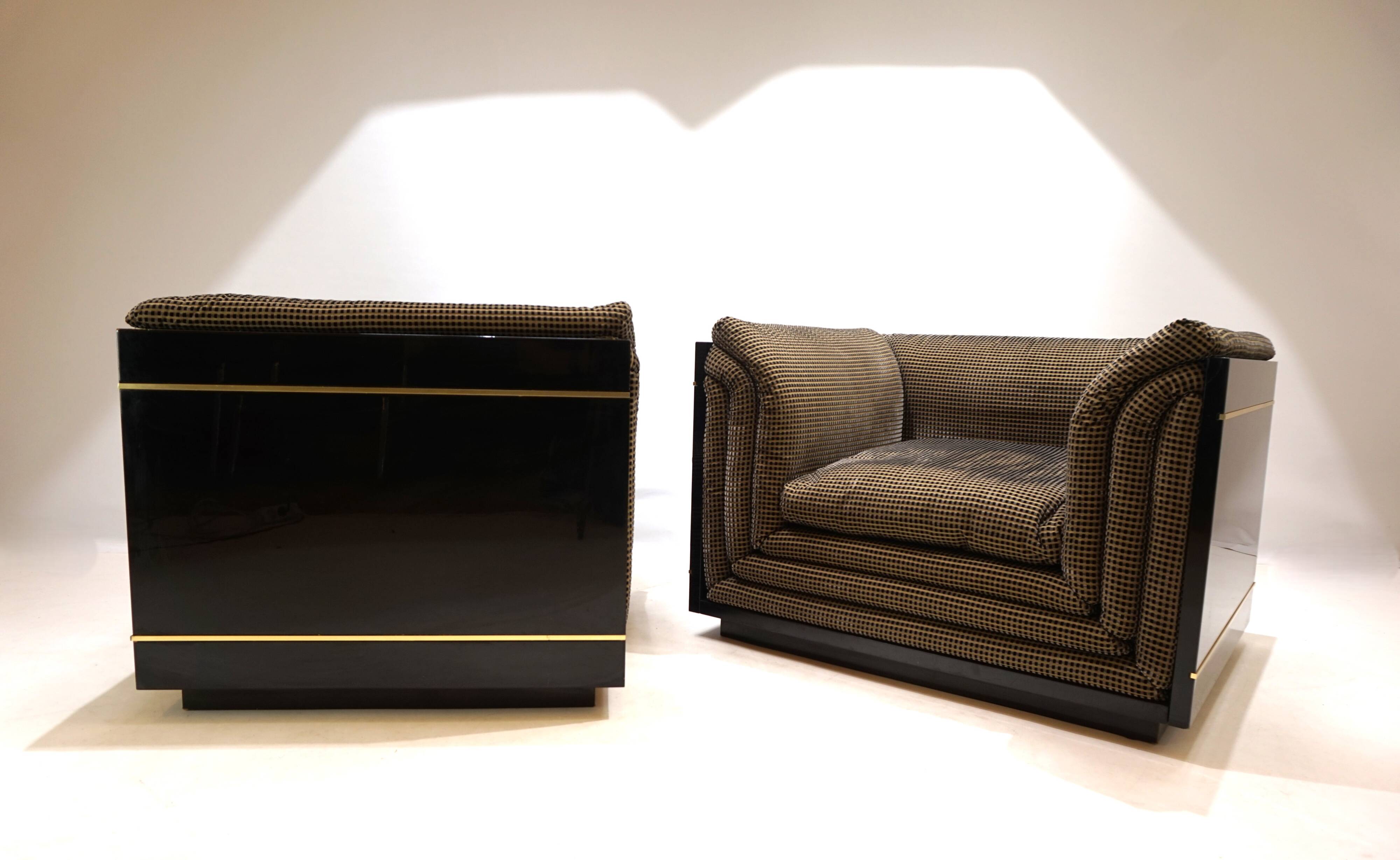 Ensemble de 2 chaises longues attribuées à Pierre Cardin, 1970