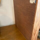 Vintage frame with butterflies and dried flowers