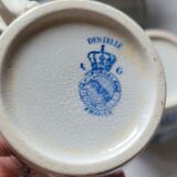 Set of 4 Luneville Lace Cups 1930