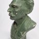 Bust in patinated plaster of the composer Gabriel Fauré, signed, 19 cm