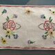 Two hand-embroidered placemats 30x20cm