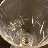 2 crystal-blown walking glasses