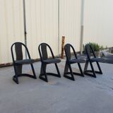 Set of 4 designer chairs from 1970
