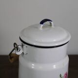 Enamelled sheet metal milk jar