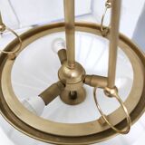 Murano Glass and Brass Ceiling Light in Neoclassical Style, Italy