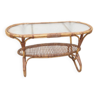 Rattan coffee table