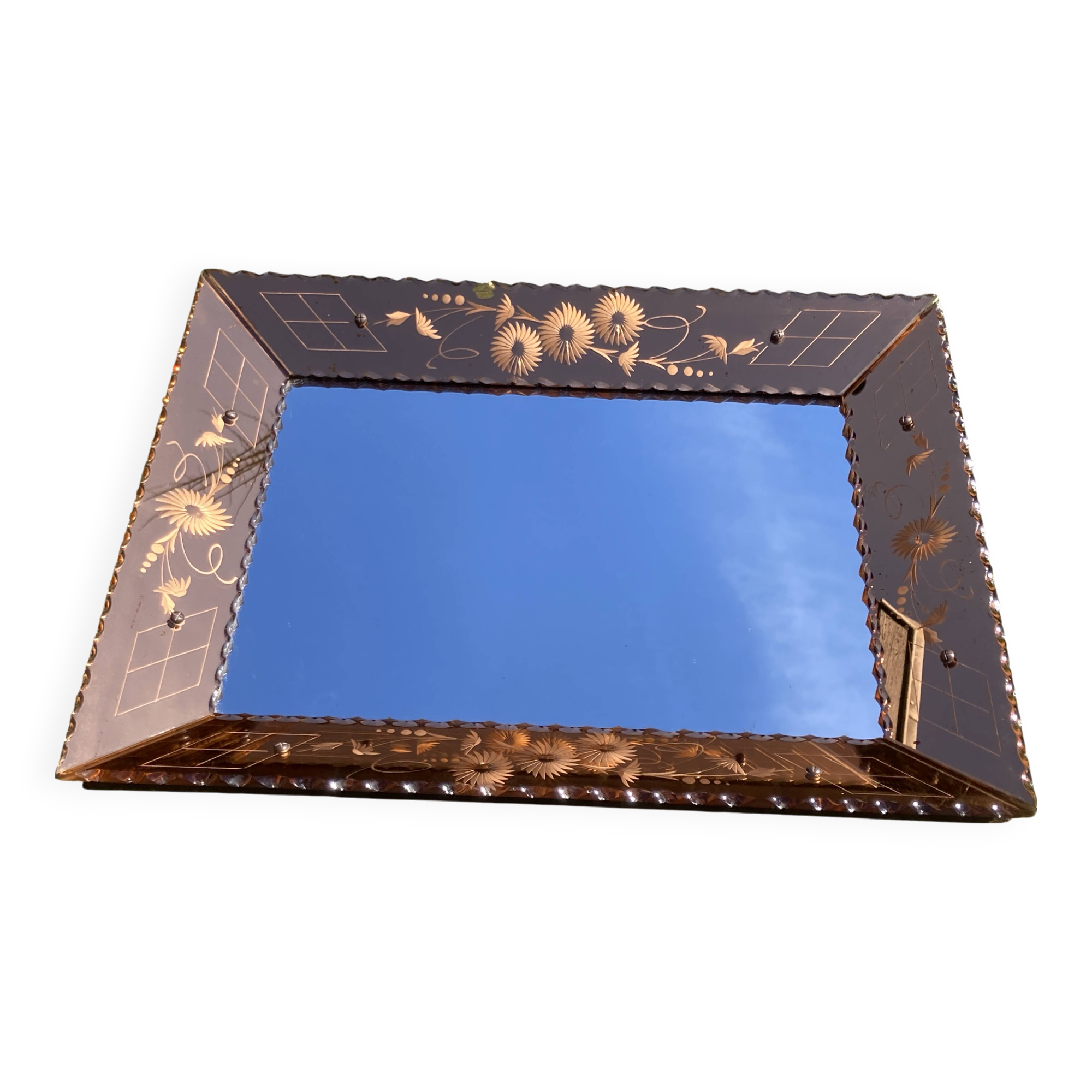 Miroir fumé à parcloses