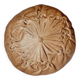 Coussin beige velour