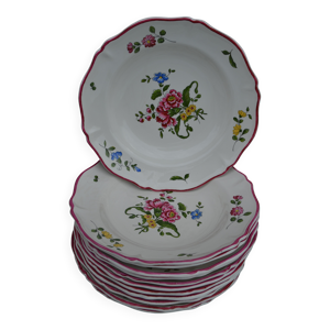 12 assiettes creuses - saint amand