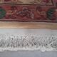 Tapis chine vintage 120 x 60 cm reliefs Pekin fleurs fait main