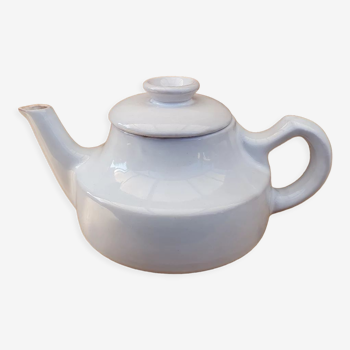 White ceramic teapot signed Jean Austruy Vallauris