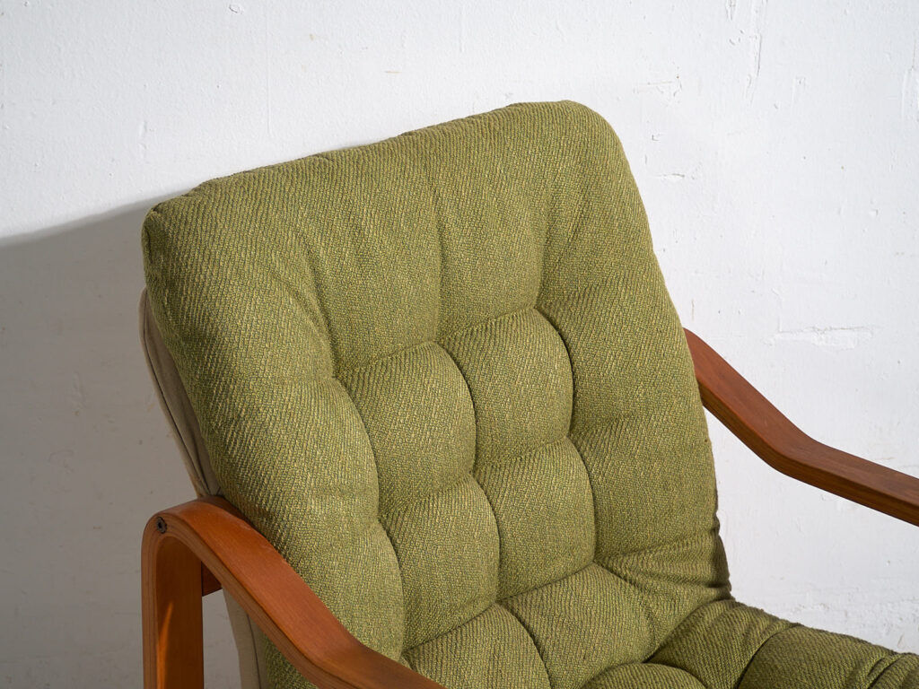 Vintage olive green armchair (c.1950) #80