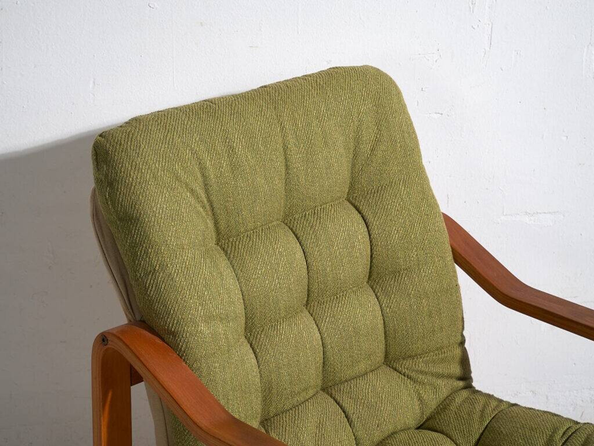 Vintage olive green armchair (c.1950) #80
