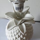 Pineapple lamp in white biscuit