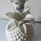 Pineapple lamp in white biscuit