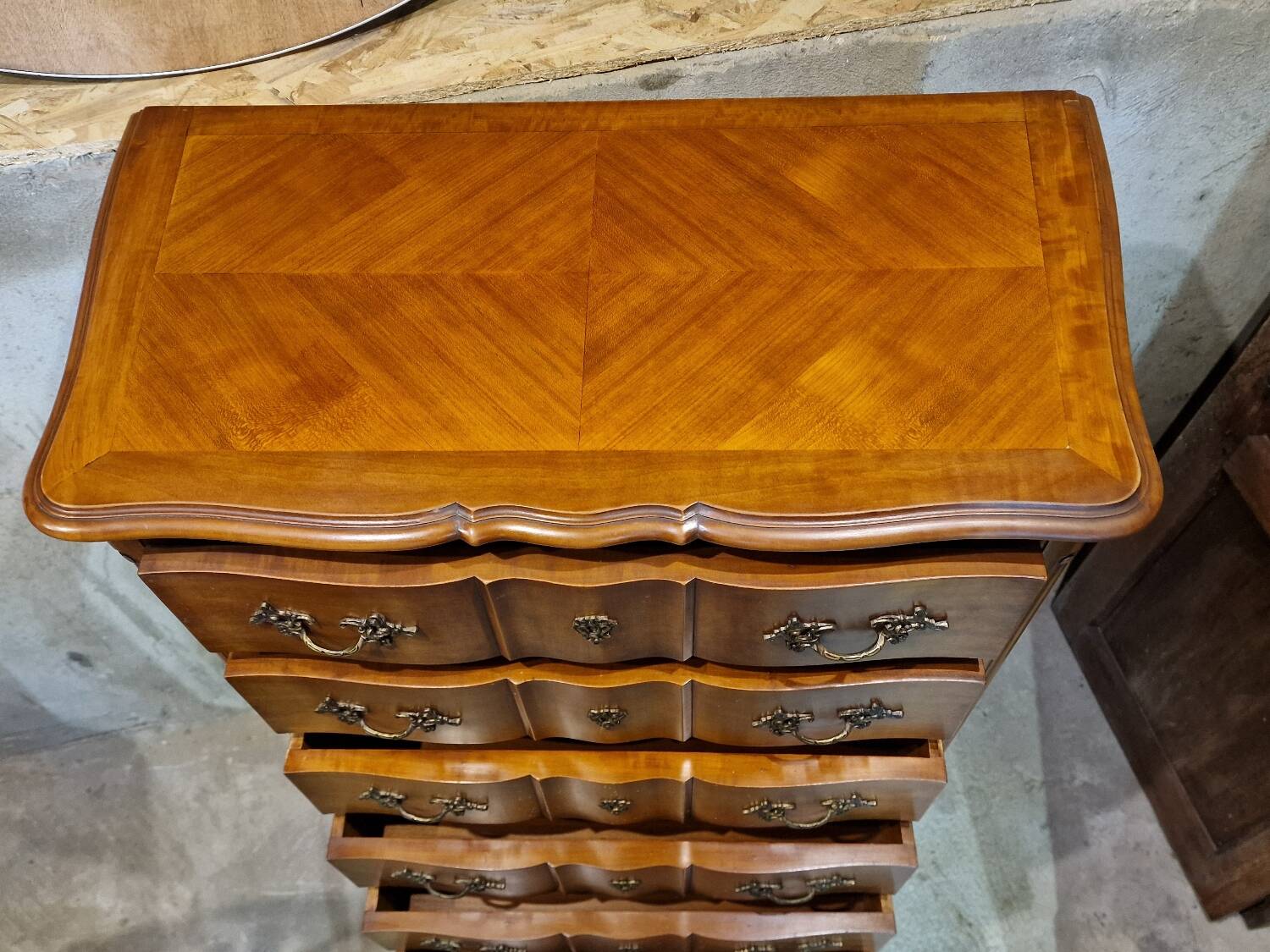 Weekly chest - Louis XV style - Solid wood