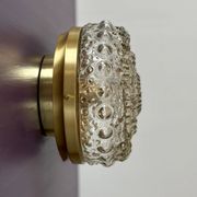 Vintage glass moulded globe wall or ceiling light.