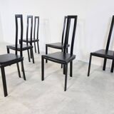 Vintage postmodern dining chairs, 1980s