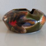 Ricard enameled ceramic ashtray signed