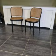 Lot de 2 chaises n°811 d’après Hoffmann, années 1990